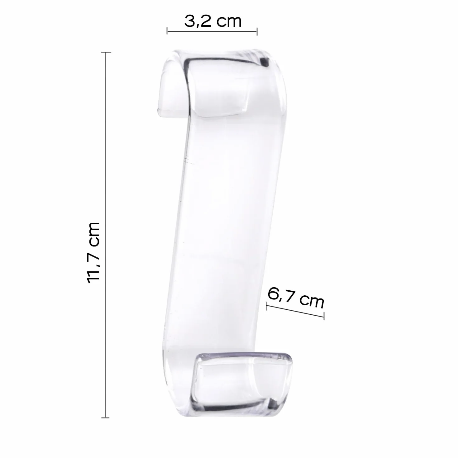 Gedy CROCHET RADIATEUR TRANSPARENT Plastica G-20250000900