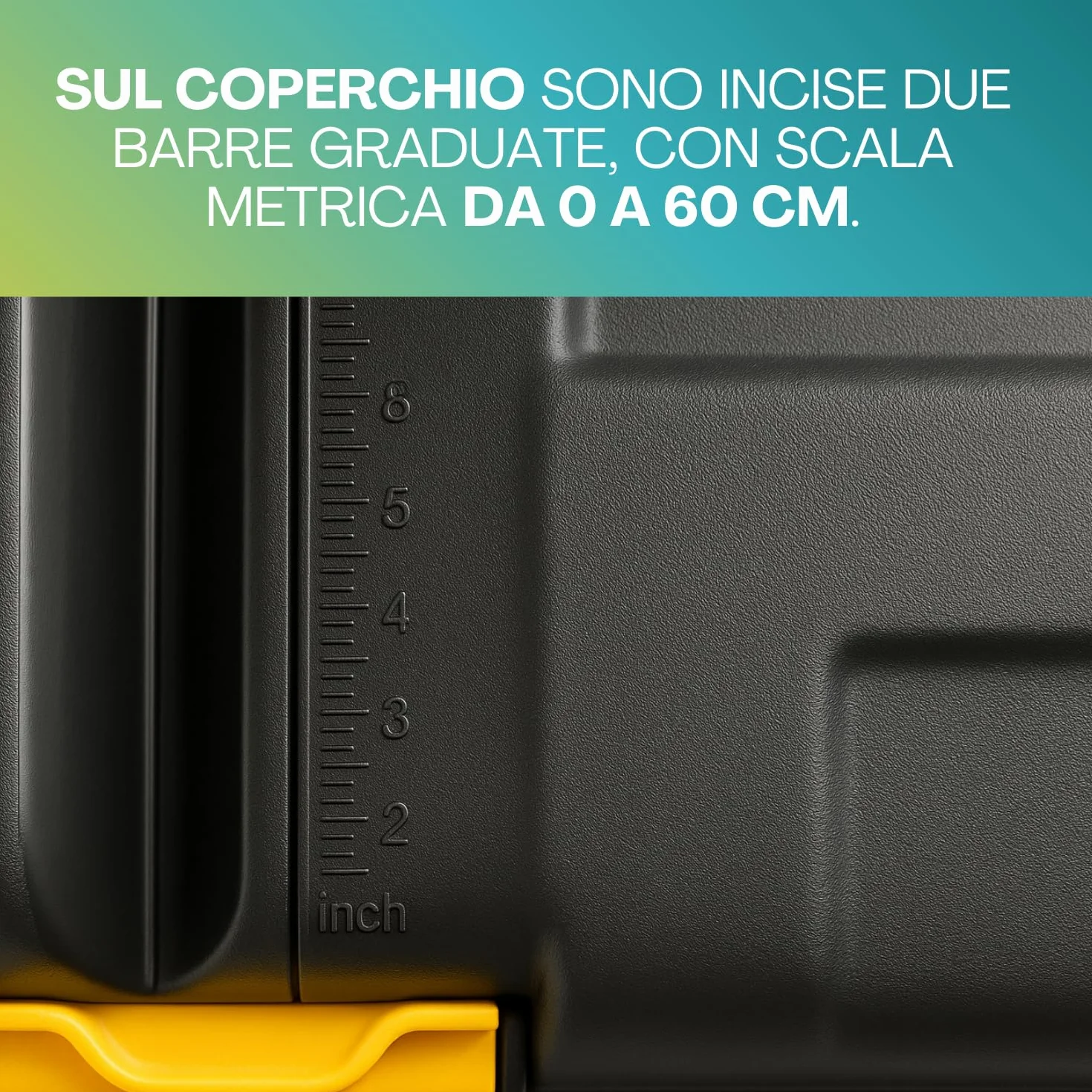 Paluplus Box Attrezzi con Ruote 79x52x52 cm 150 Litri Nero con Chiusura a Scatto -5940F-6,9