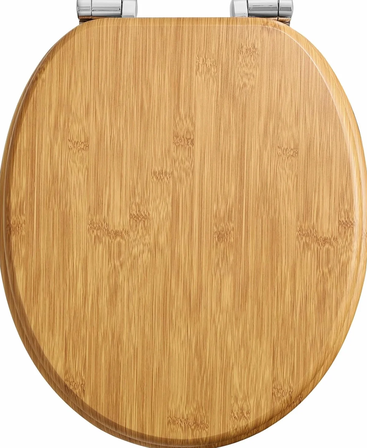 Pipishell tavoletta wc in legno a forma di O con meccanismo di chiusura morbida e cerniere in metallo lisce, copriwater a chiusura rallentata in MDF di alta qualità