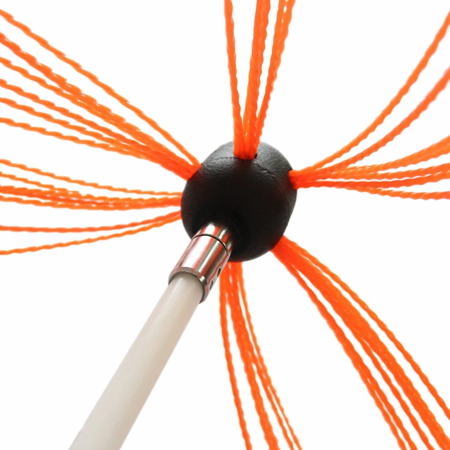 MaxBlast - Scovolo Spazzacamino per Trapani Avvitatori con Adattatore Spazzola Camino Canna Fumaria Ciminiera Asta Nylon Flessibile con 6 Spazzole da 7 Setole - 11m