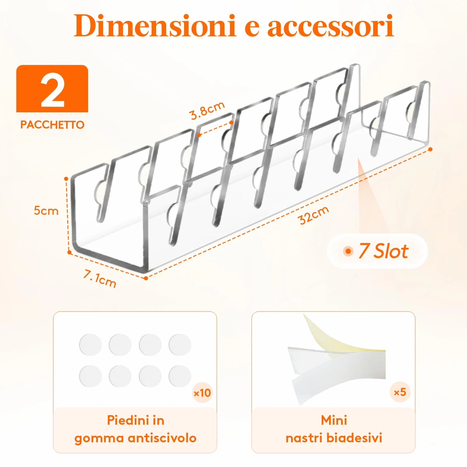 Lifewit 2 Pezzi Porta Cappellini con Visiera, Plastica Porta Cappelli per Berretto da Baseball, Trasparente