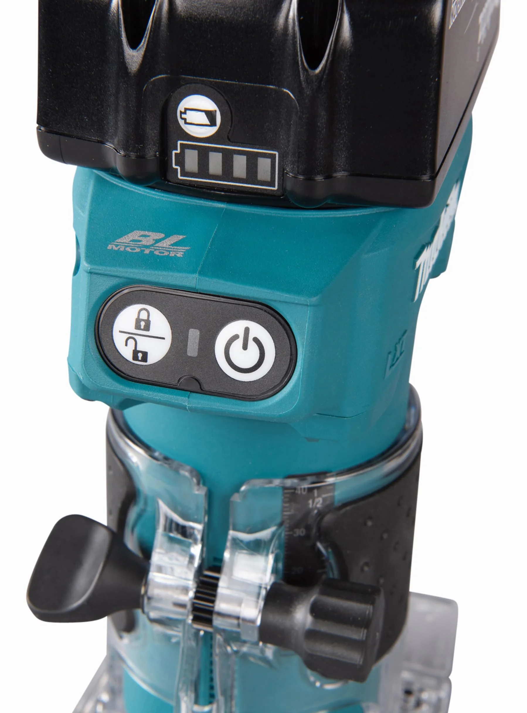 Makita DRT52Z 18V Li-Ion LXT Brushless Router/Trimmer, batterie e caricabatterie non inclusi