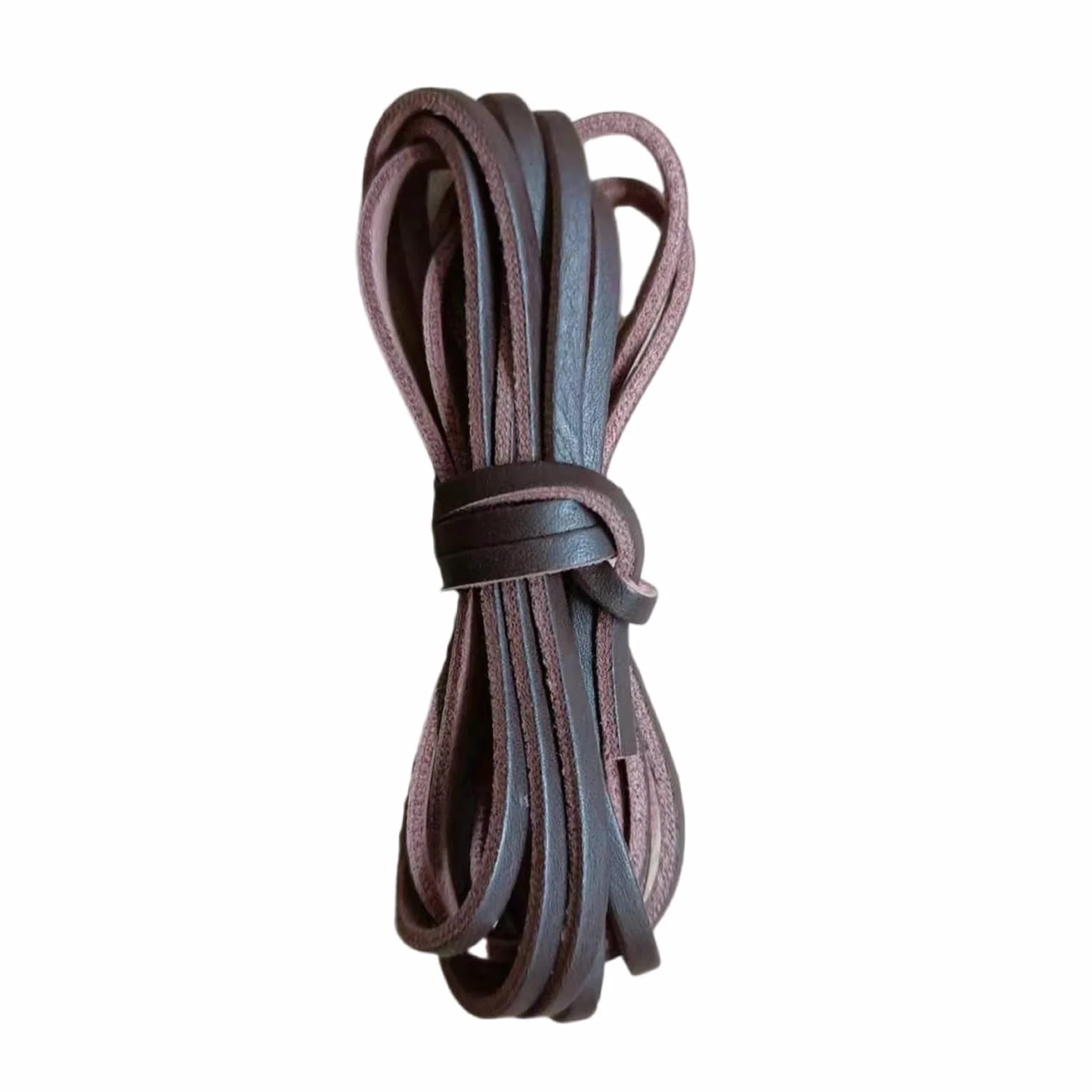 Cordoncino in pelle naturale da 3 mm, 9 m, piatto, per lacci di scarpe, bracciali, creazione di gioielli, naturale