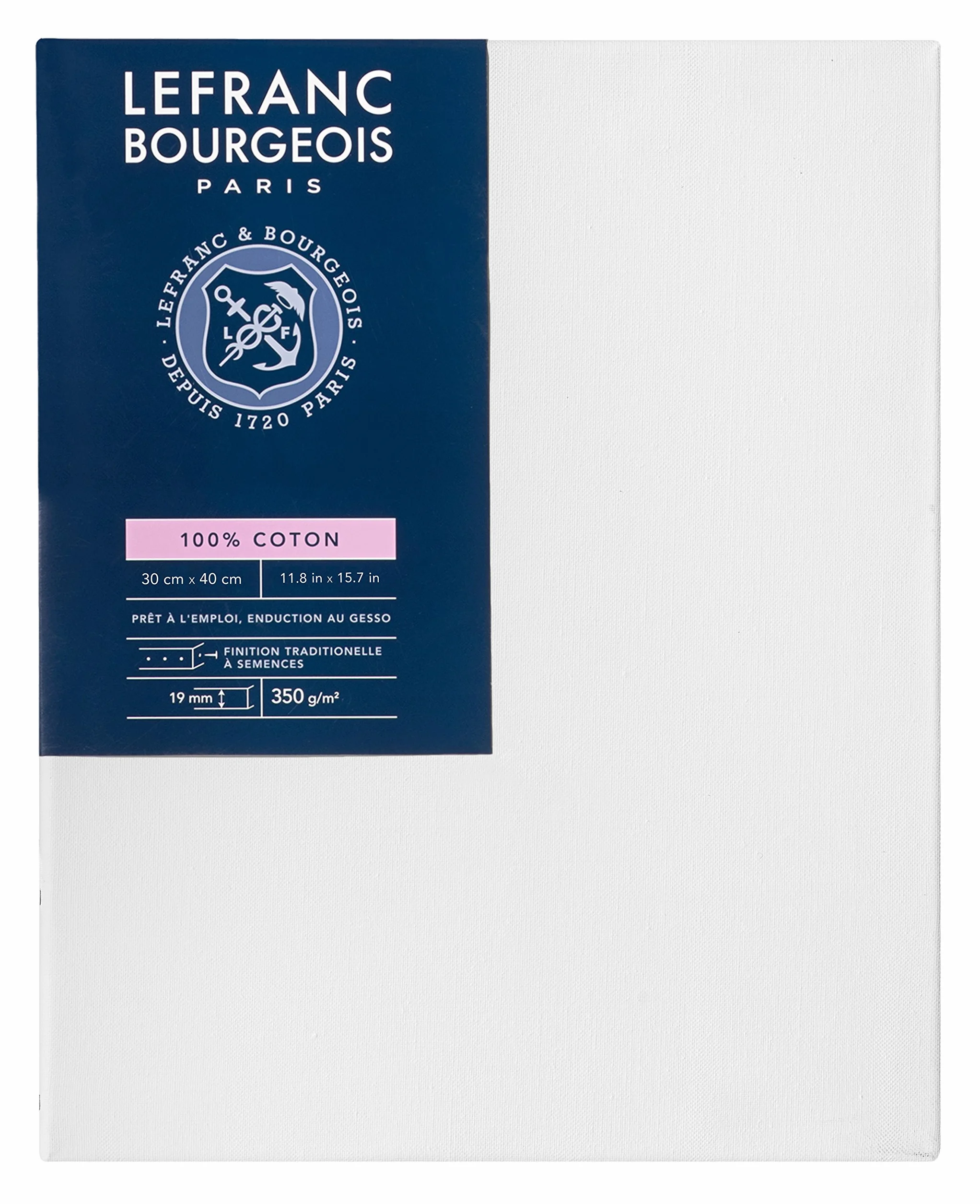 Lefranc Bourgeois Telaio Telato 100% Cotone - 30 X 40 - Spessore 1.9