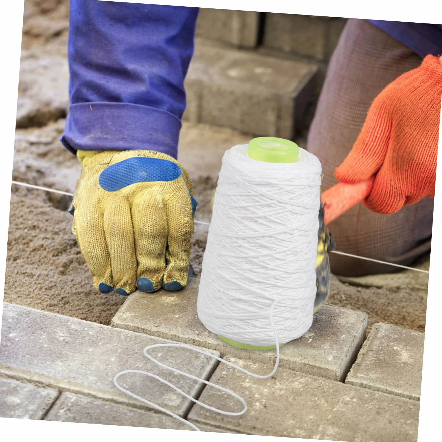 Uonlytech Filo di Muratura in Cotone Resistente alla Corrosione, Versatile e Bianco, per Layout in Cantiere e Lavori di Falegnameria