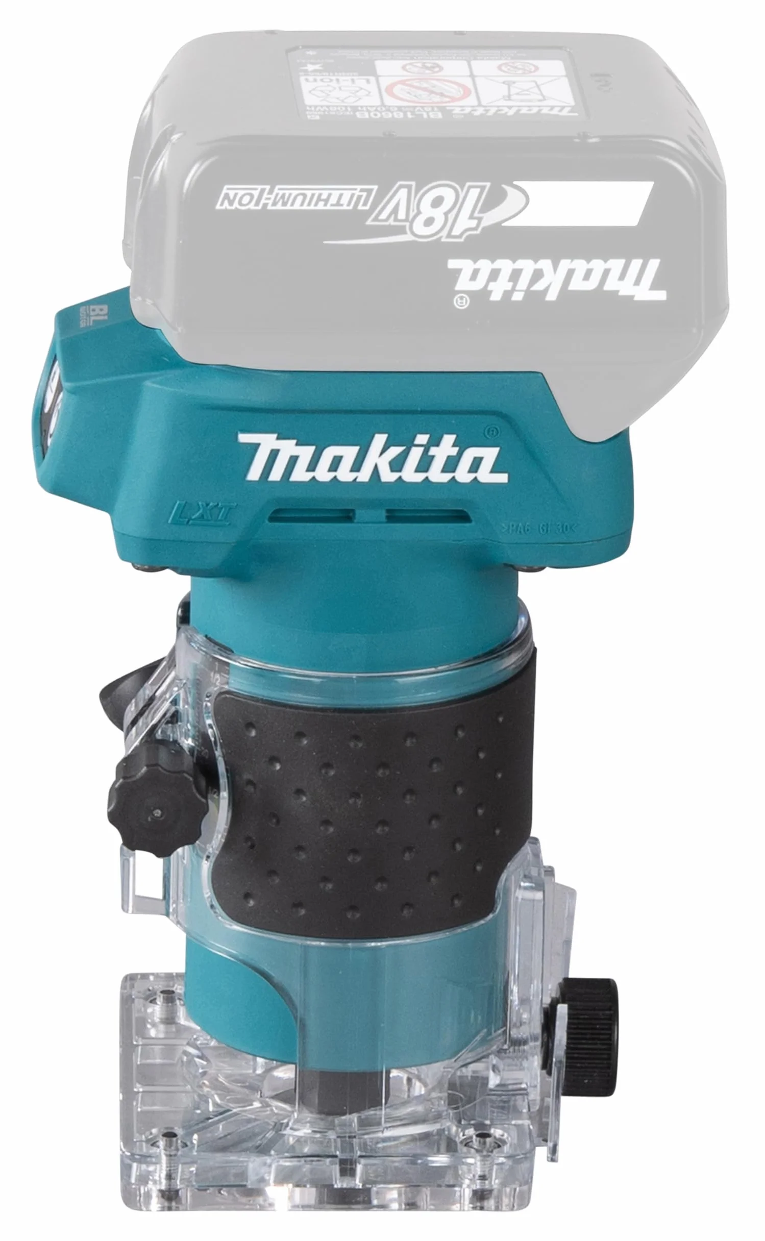 Makita DRT52Z 18V Li-Ion LXT Brushless Router/Trimmer, batterie e caricabatterie non inclusi