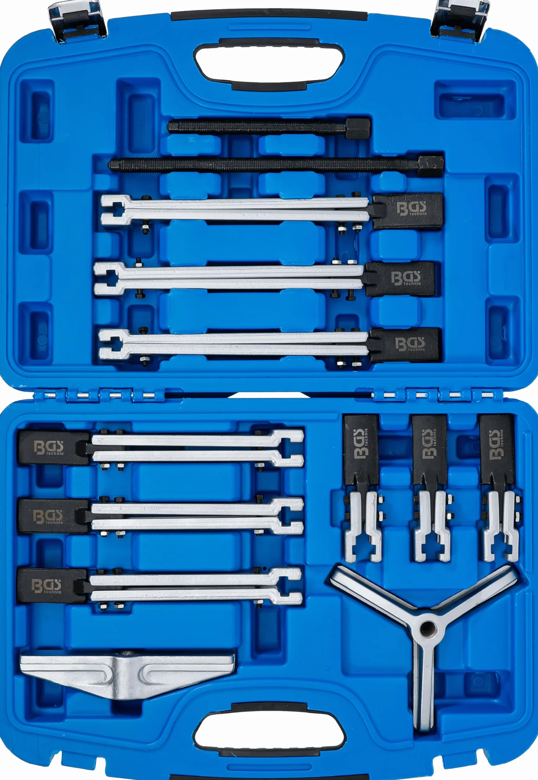 BGS 7760 | Set di estrattori p.interni/esterni, 2 e 3 bracci | 13 pz.