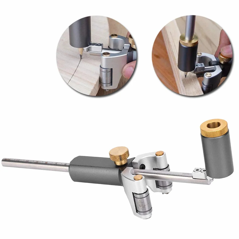 Estink Strumento per Tracciare Ad Lineare Lineare per la Lavorazione del Legno, Strumento per Tracciare Linee Parallele con Righello Fai-da-te Multiuso