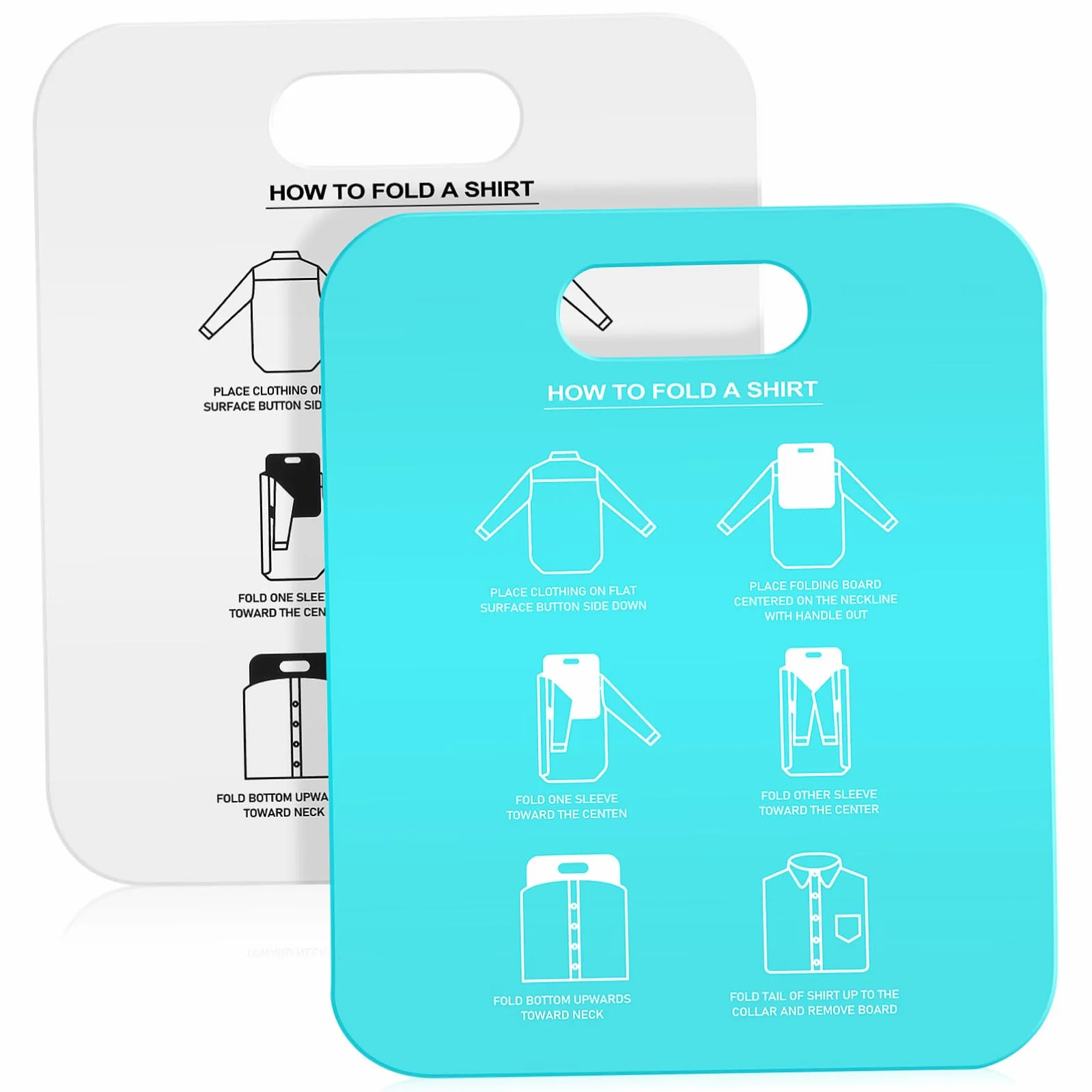 Cartella per Magliette e Tavole Pieghevoli per Abbigliamento Adulto, Set da 2 Pezzi, Design Pratico per Piegatura Uniforme, Portatile e Facile da Usare, per Organizzare Guardaroba