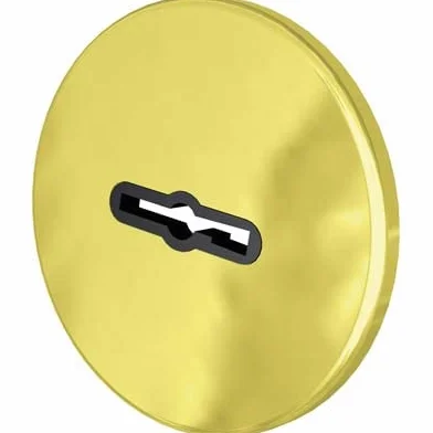 Mostrina Tonda Doppia Mappa 30 CR Ottone MM 60