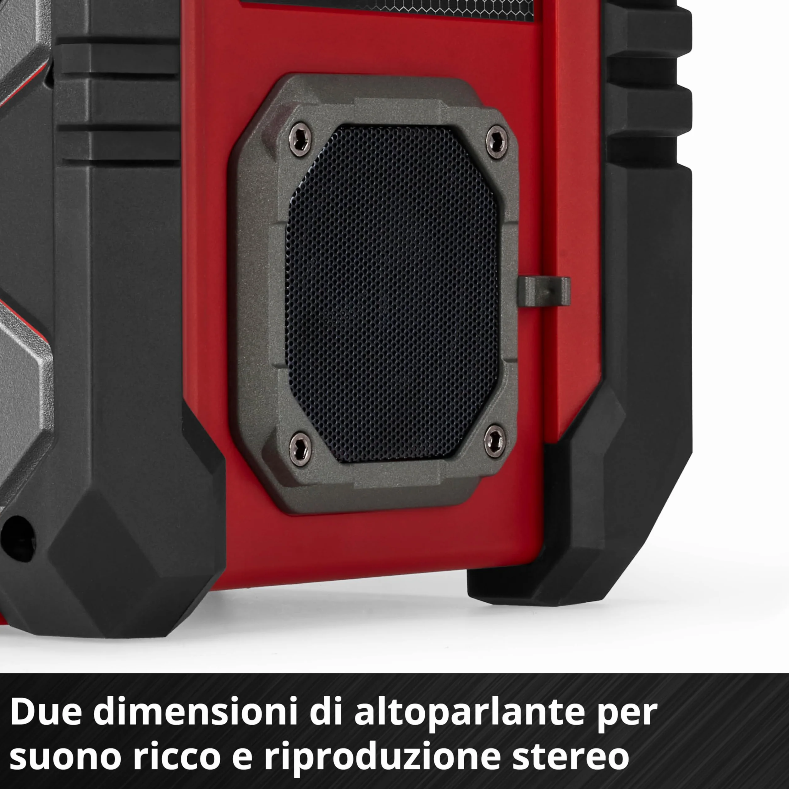 Radio da cantiere Einhell TE-CR 18 Li DAB+/FM/BT - Solo Power X-Change (18 V, DAB+, FM, Bluetooth, AUX, USB, ricerca automatica dei canali, display TFT a colori, IP65, senza batteria)