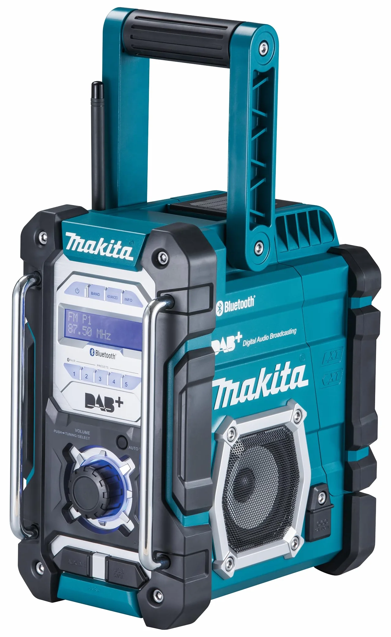 Makita DMR112 Radio da cantiere DAB/DAB+, agli ioni di litio, con Bluetooth, batterie e caricabatterie non inclusi