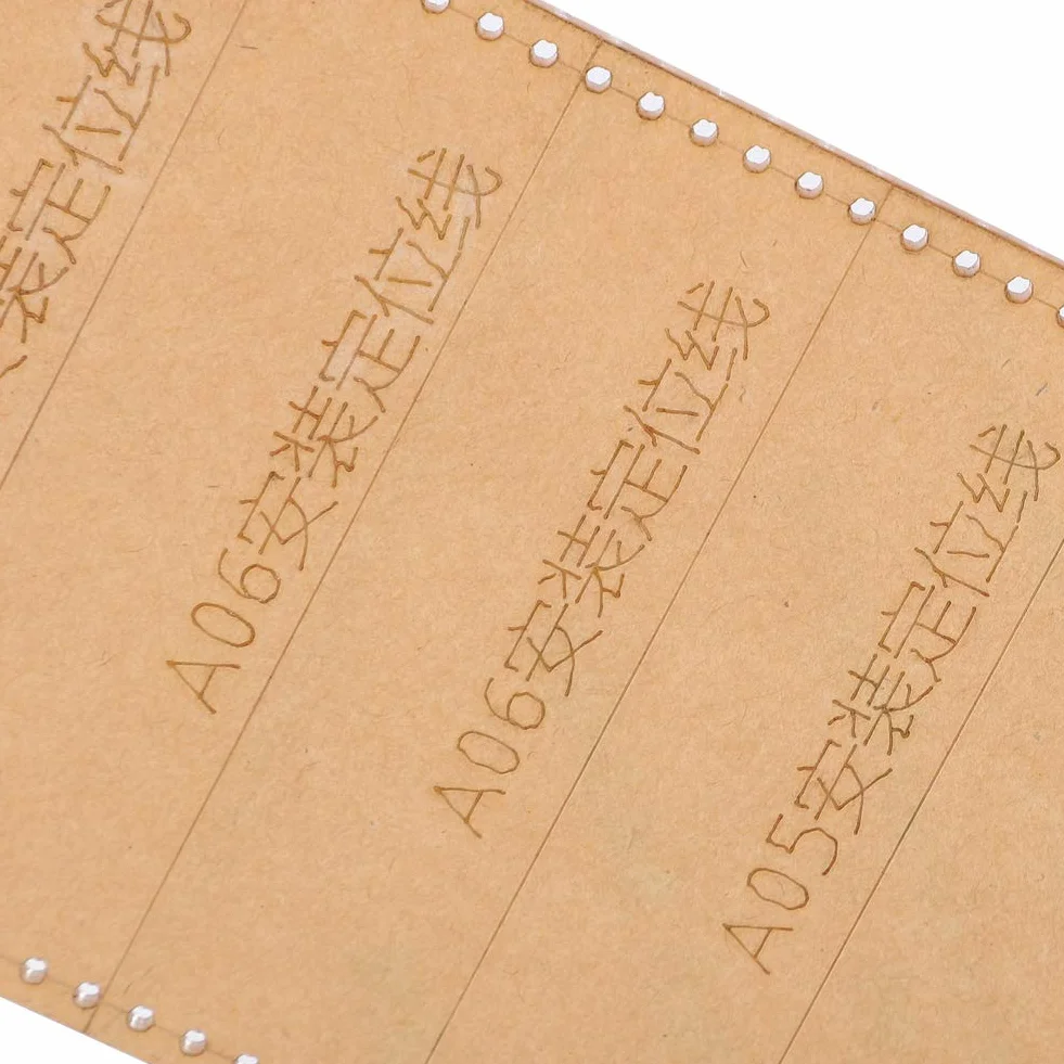 YINUODAY Modello di portafoglio acrilico in pelle trasparente Strumenti di lavoro e forniture manuali fai da te Portfolio Artigianato in pelle per portafoglio lungo
