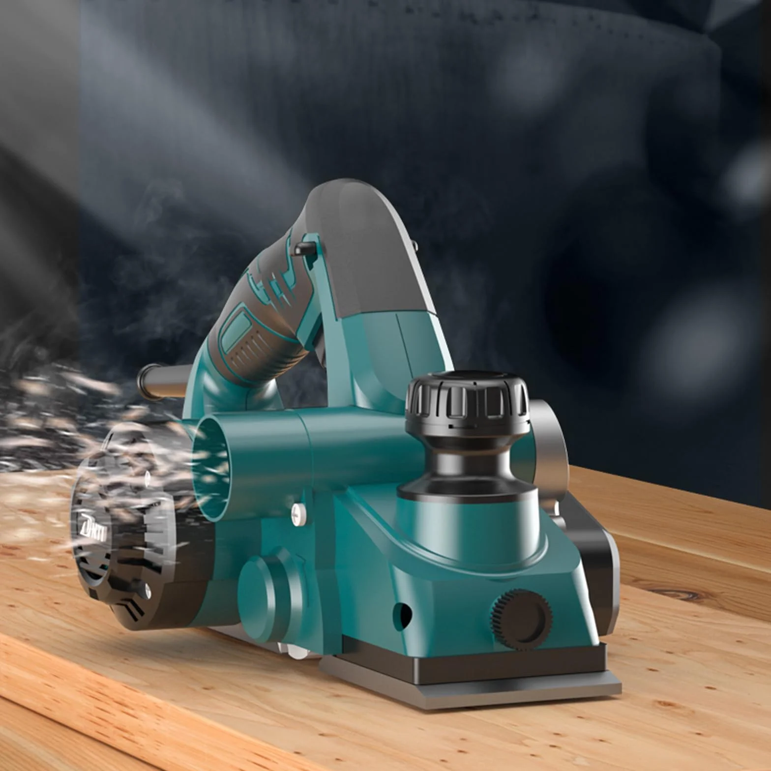 DNTI pialla elettrica per legno Tensione pialla per legno elettrica 220-240V Potenza 850 W Giri Min. 17000 Largh Pialla 82 Mm Profondità Asportazione 2 Mm per la Lavorazione del Legno Rifilatura 58218