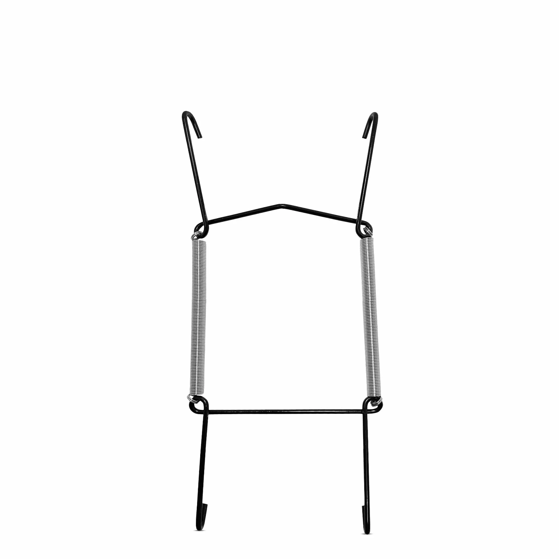 Appendini invisibili per piatti da parete, supporti decorativi, ganci a molla per appendere (nero, 13-19 cm)