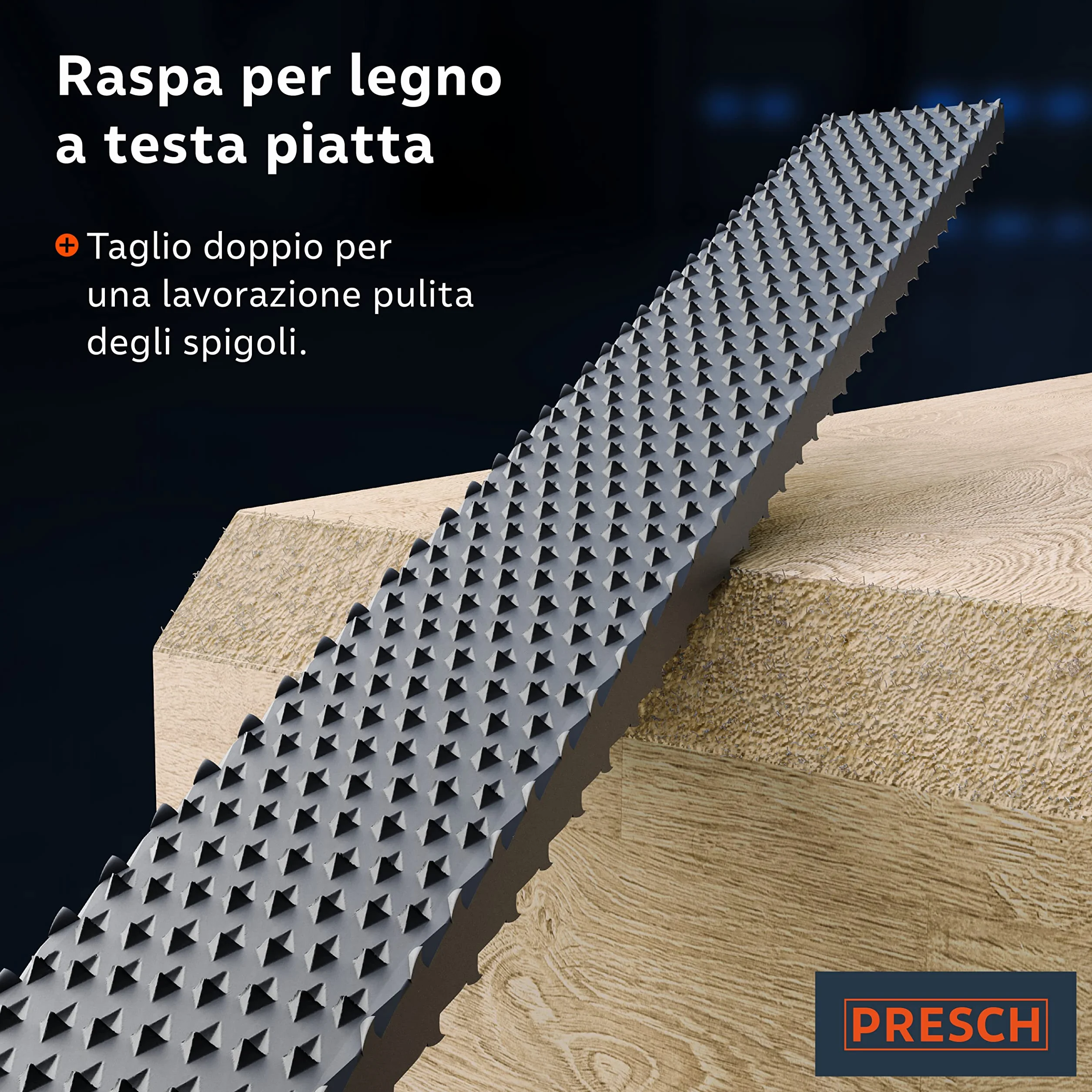 Set di raspe per legno Presch 3 pezzi incl. borsa - Set di raspe per legno di alta qualità comprendente raspa piatta, mezza raspa rotonda e raspa rotonda.