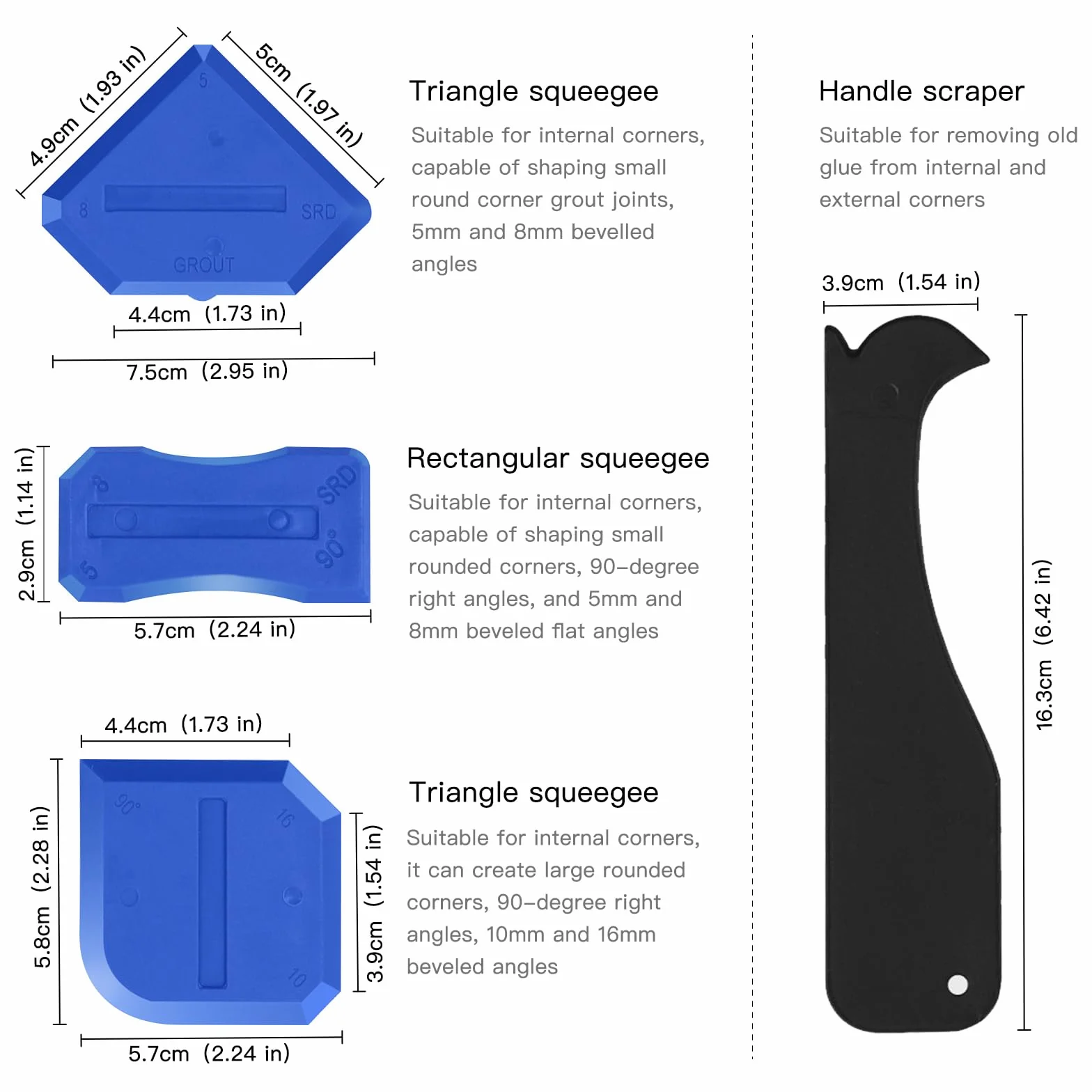 26 Pezzi Raschietto Silicone Professionale. Kit Raschietto in Silicone 3 in 1, Strumento Calafataggio Silicone, Strumento per La Rimozione del Sigillante, Set Raschietto per Guarnizioni