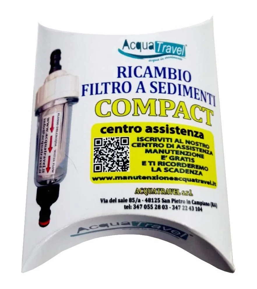 Filtro A SEDIMENTI Compact CARICO Acqua Camper Ricambio