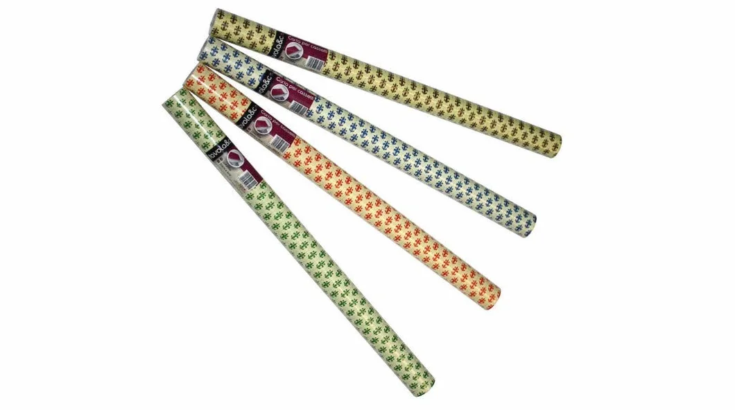 set di 4 rotoli carta per cassetti lavabile DECO FIX colori assortiti