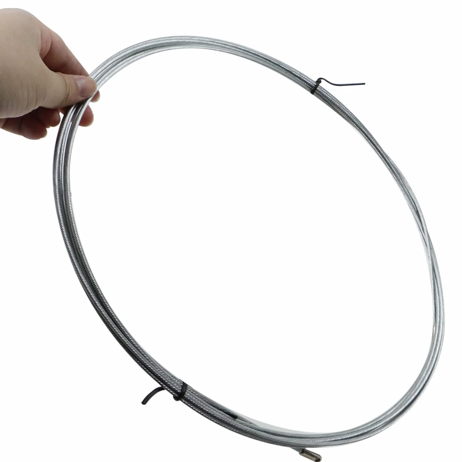 Sonda Tiracavi Passacavi Elettricista - Aid Wire Cable Cavo Threading Dispositivo Kit di Strumenti Per L’Installazione di Cavi, Diametro 3 mm, 5 M, Argento, con Molla di Guida