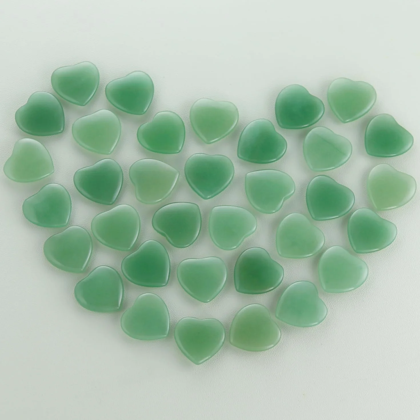 Avventurina Verde Naturale Cristalli a Forma di Cuore - Pietre Curative per Reiki, Chakra, Wicca
