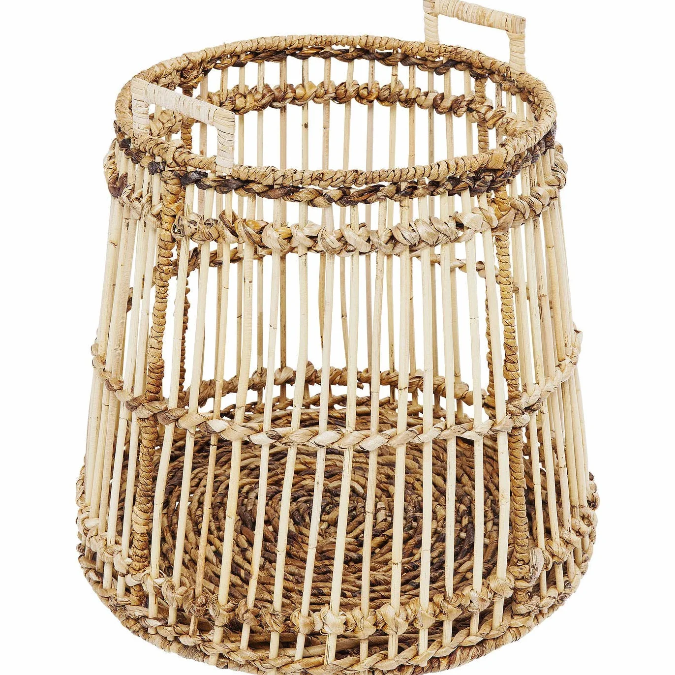 Kare - Cestino Village Handle, Ø 51 cm, Colore: Naturale, Taglia Unica