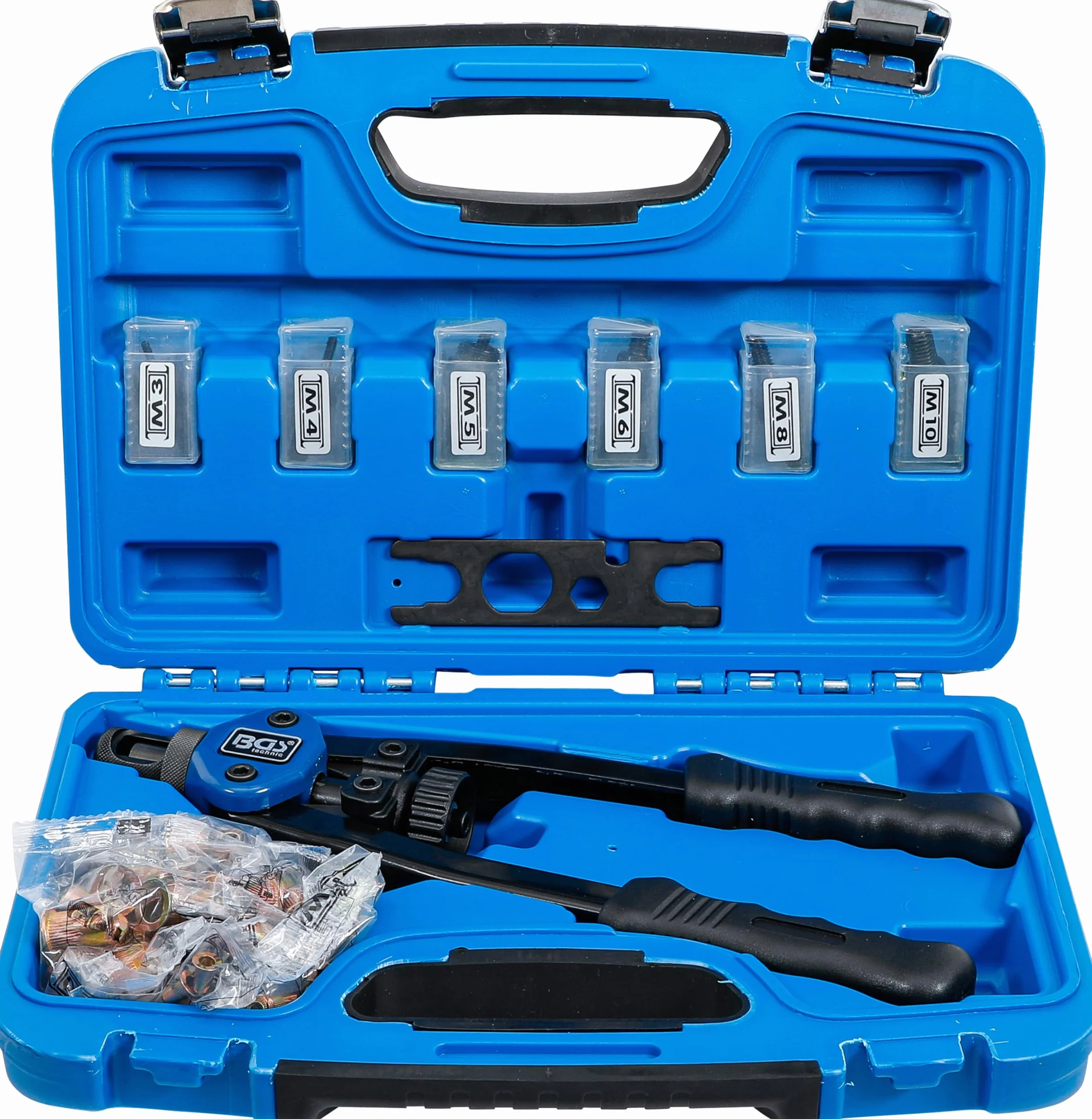BGS 408 | Set rivettatrice per rivetti filettati | M3 - M10 | 68 pz.