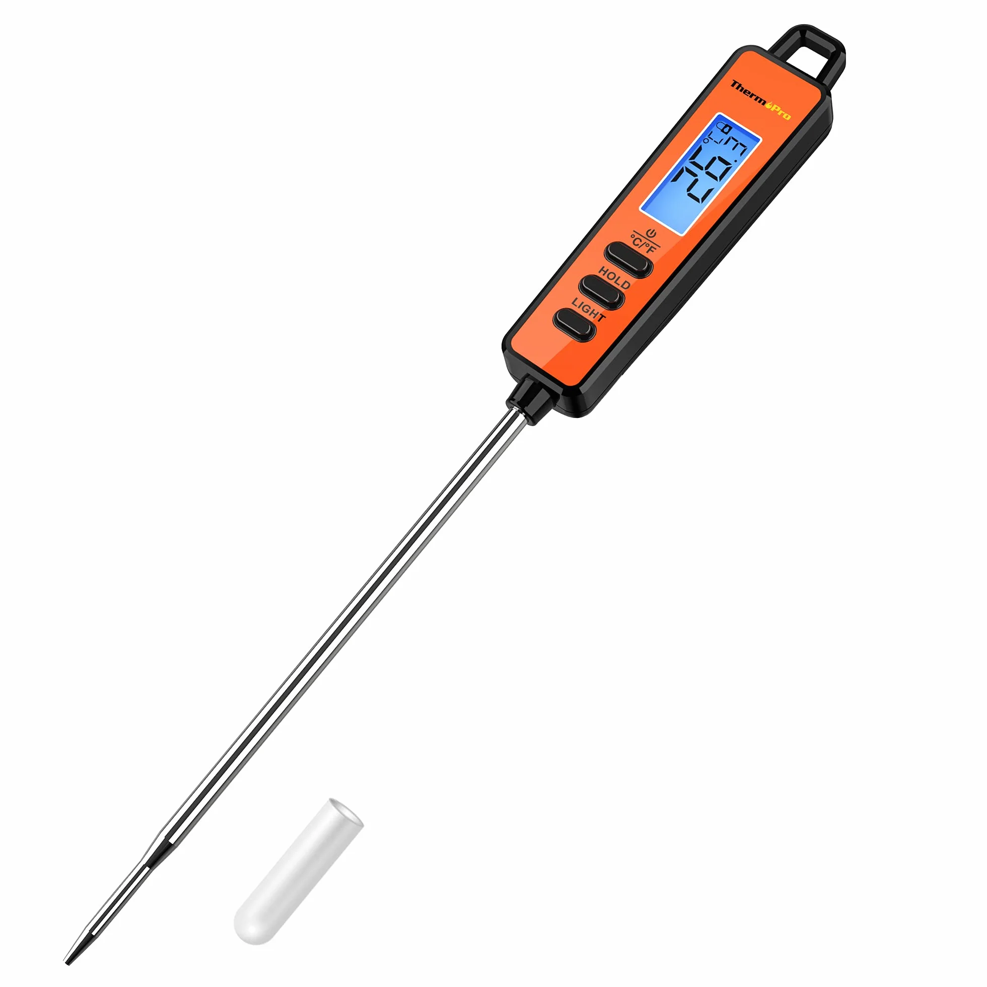 ThermoPro TP01S Termometro da Cucina Digitale Lettura Istantanea Sonda Lunga per Carne Cottura Alimenti Barbecue