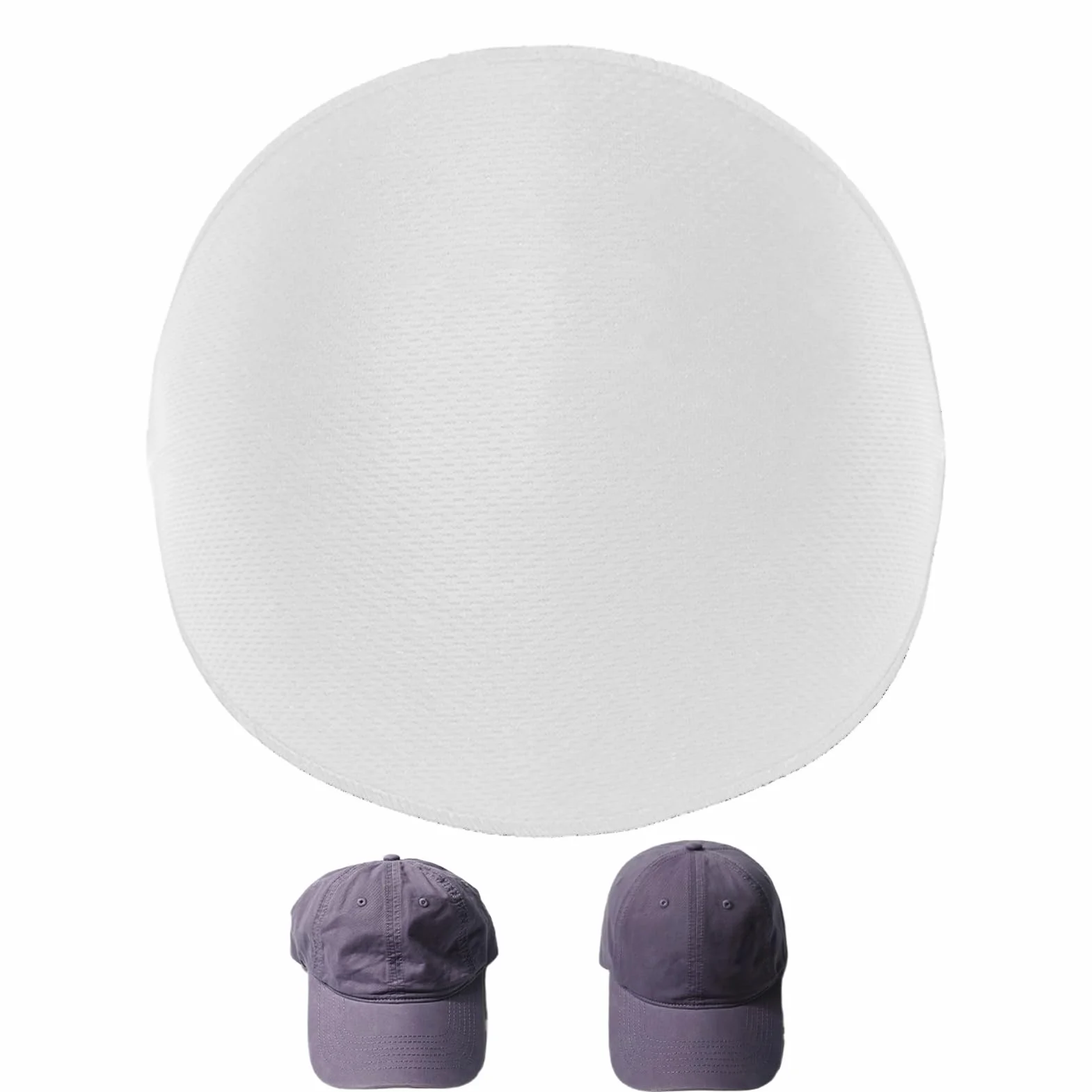 Inserto traspirante, supporto per cappelli da baseball, forma invisibile, riutilizzabile, supporto interno pieghevole, strumento di stabilizzazione del cappello, per adulti, amanti, famiglia, amici