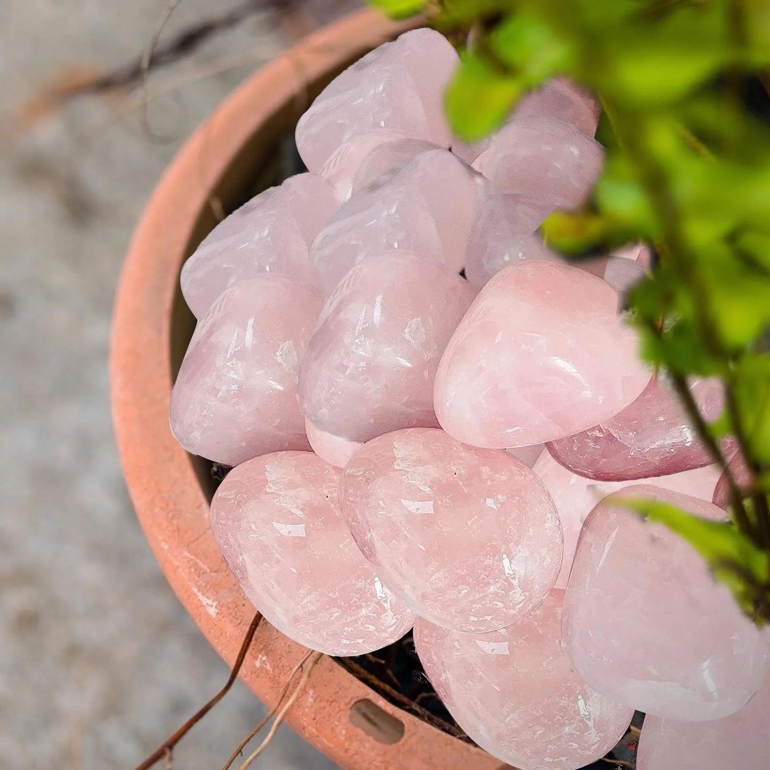 Quarzo Rosa Pietra Naturale 2-3cm Set 100g Trasparente