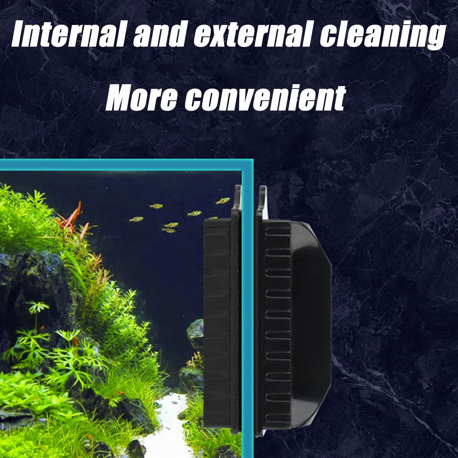 Acquario Spazzola Magnetica Serbatoio Pesce Vetro Pulitore,Spazzola Magnetica per la Pulizia del Vetro,Spazzola Magnetica per la Pulizia dell'acquario per Piscine in Vetro di Pesce