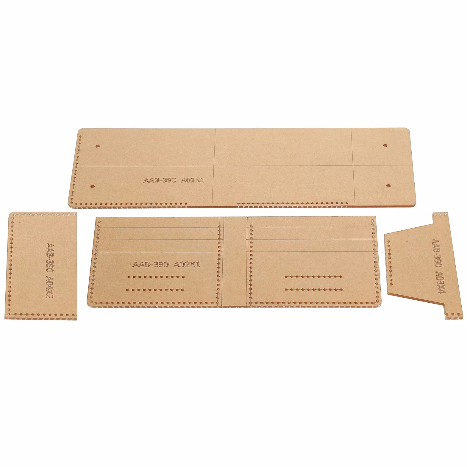 Modello per portafoglio fatto a mano Modello pratico per artigianato in pelle Modello per portafoglio in acrilico Produzione di cuoio per artigianato in pelle fai da te