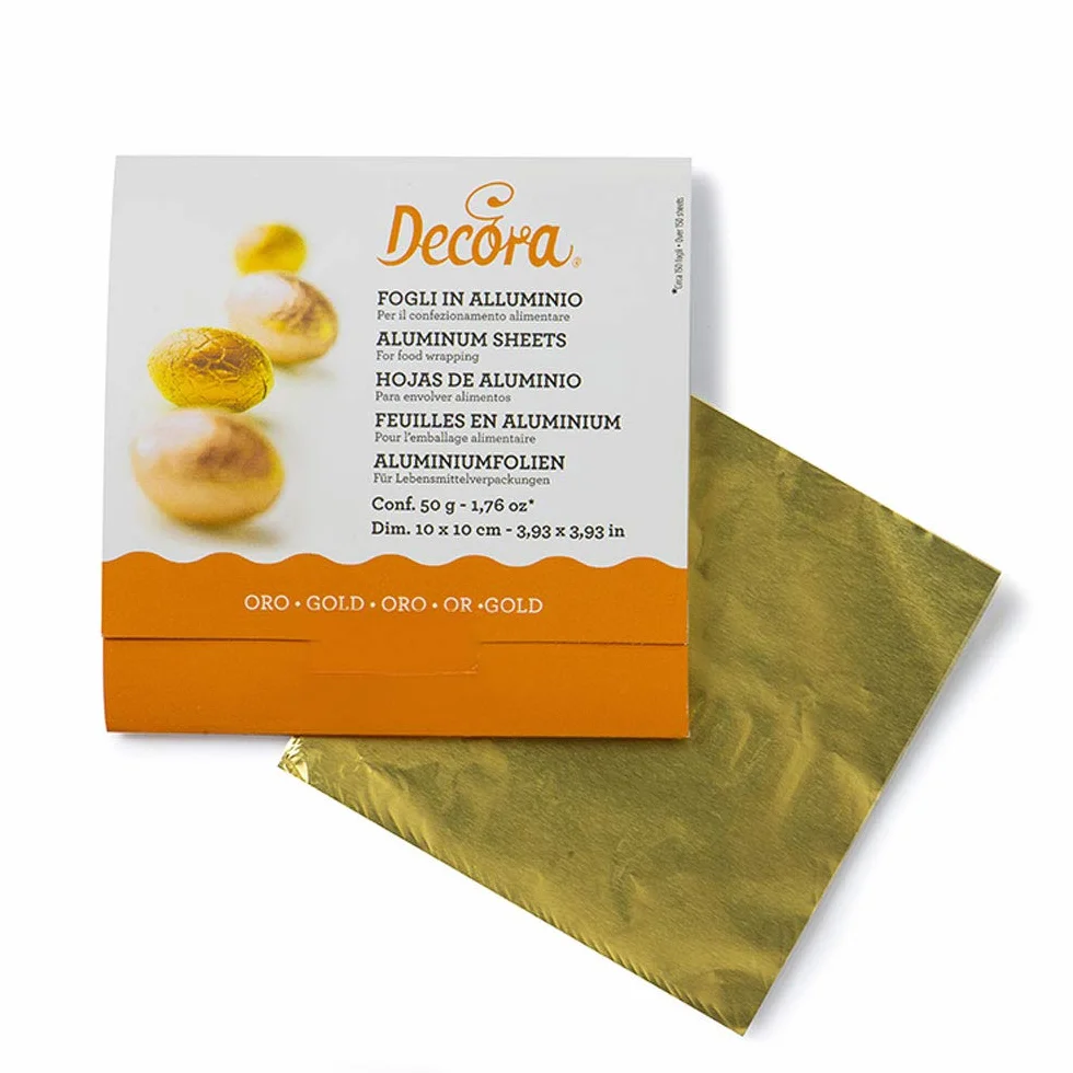 Decora 0796202 CF 150 Fogli Oro 50 G 10 X 10 Cm