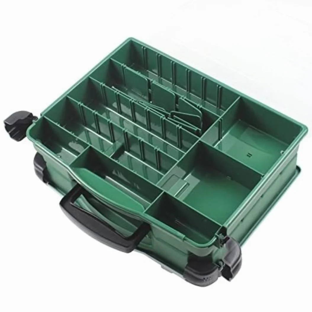 Cassetta Pesca Porta Accessori Scatola Per Attrezzi Da Pesca, Doppia Faccia, Quattro Strati, Multifunzionale, Accessori Esche, Scatole Riporre Gli Ami Valigetta Pesca Portatile