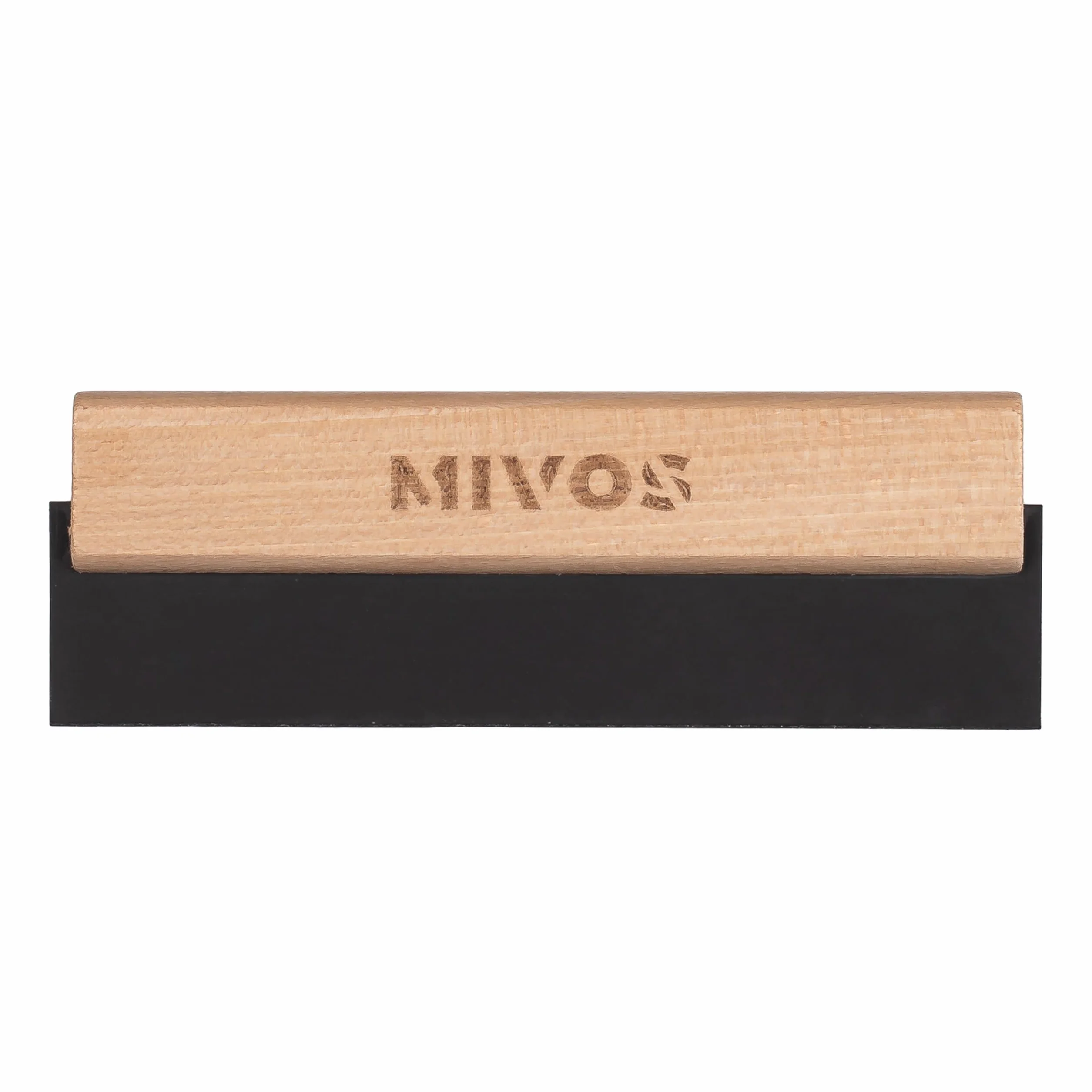 MIVOS Spatola in gomma - Set di spatole per piastrelle - 150 mm - 200 mm - 250 mm - 300 mm - Manico in legno per stuccare - Gomma per stuccare - Stuccatura - Made in EU
