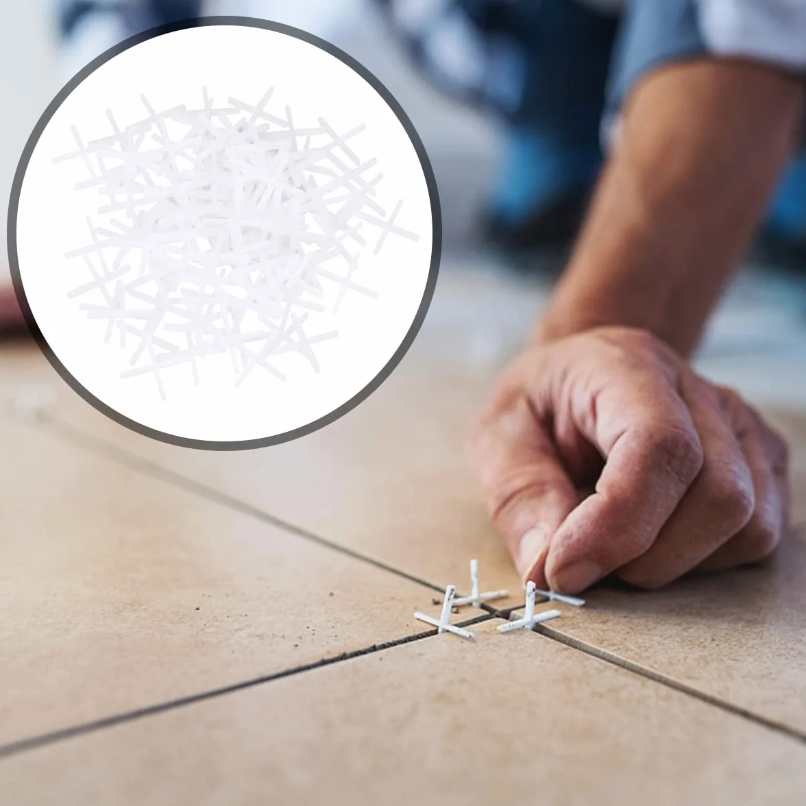 Livellatore per Piastrelle Sistema 151pcs Riutilizzabile, 50 Pezzi Di Livella per Piastrelle + 100 Pezzi Di Distanziatori + 1 Pezzo Di Chiave Inglese, per Costruire Muri Pavimenti