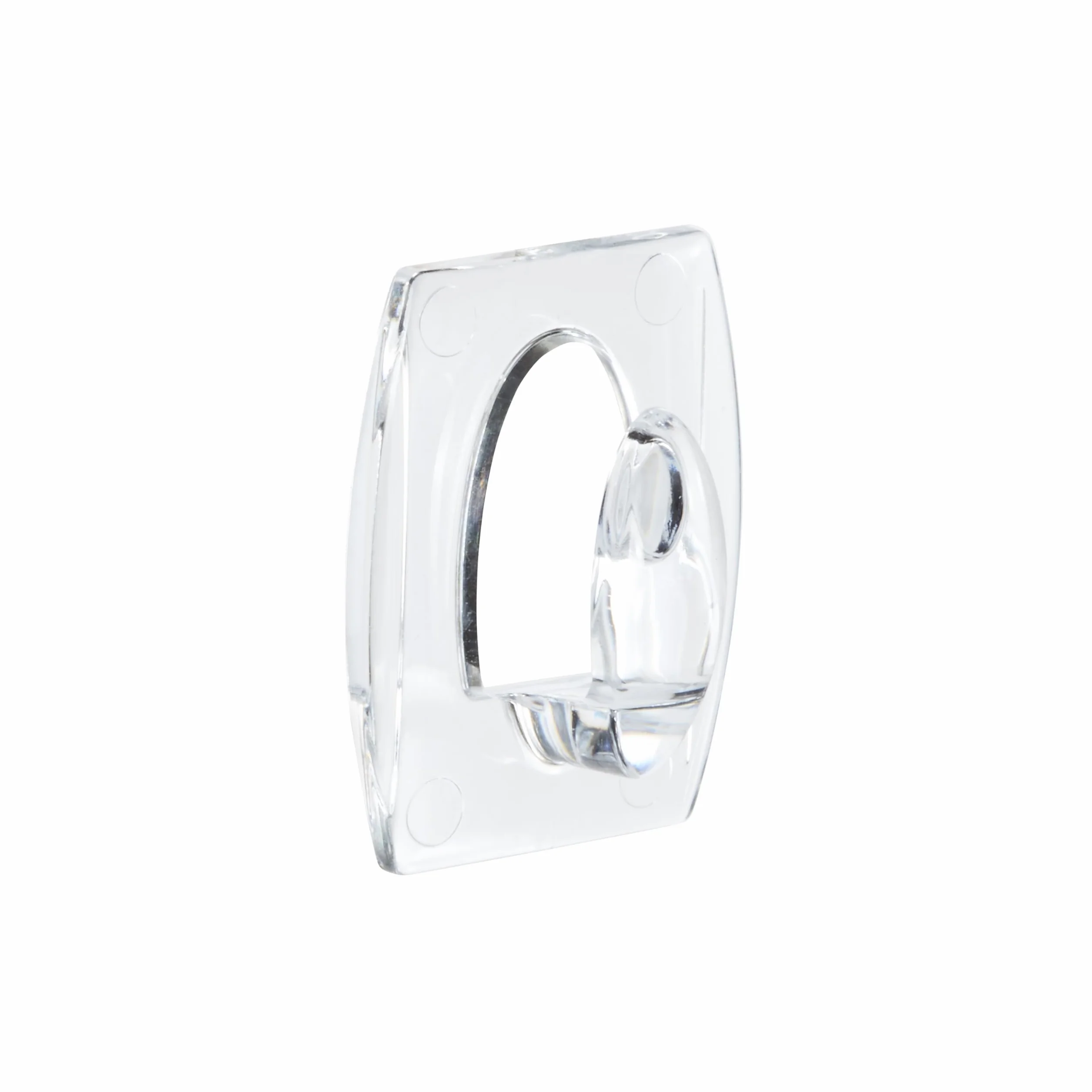 Command Mini Ganci Adesivi Trasparenti per Decorazioni Interne, 6 Ganci e 8 Strisce, Tenuta 225g