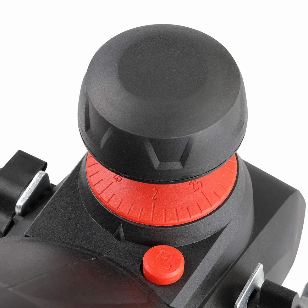 Bakaji Pialla Elettrica Piallatrice Potenza 750W Levigatrice Pialletto Legno Velocità 16500 rpm Larghezza Taglio 82mm Profondità Regolabile 0-3 mm con Aspiratore integrato Sacco + Guida Parallela