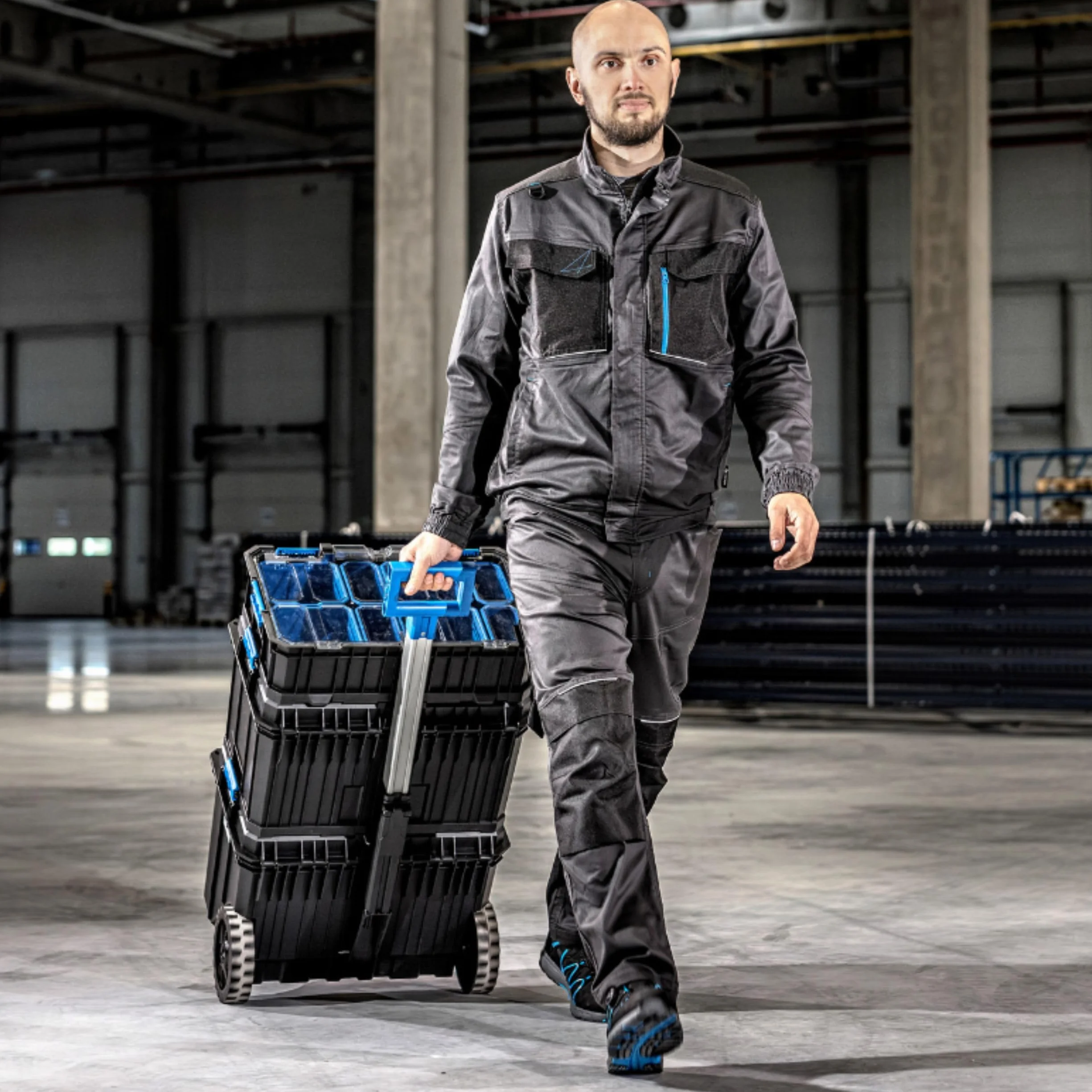 Högert Technik Cassetta Degli Attrezzi 50 kg Modulare ABS HT7G502