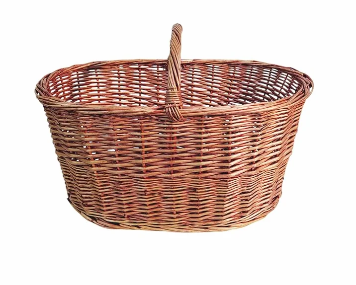 NG NICCOLAI CESTE VIMINI VARI MODELLI E MISURE IDEALI PER FUNGHI O COME PORTALEGNA CON MANICO (PORTALEGNA 42X65X43(H) CM)