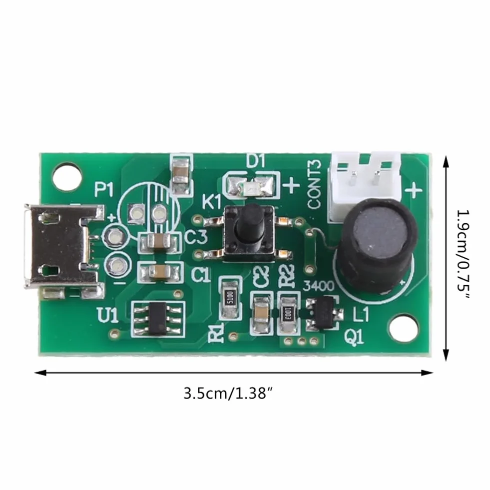 Mini Umidificatore ad aria USB Atomizzatore Trasduttore Parte di Atomizzazione 10 Pezzi