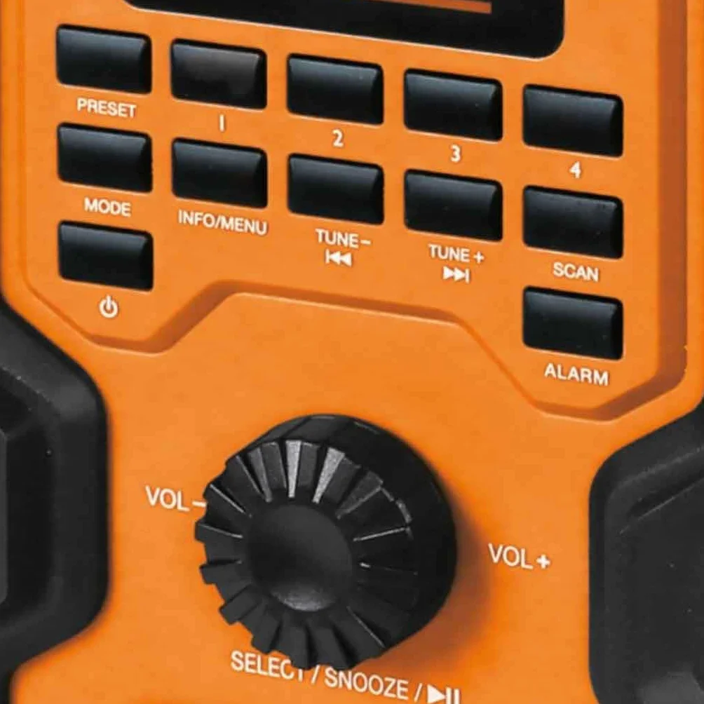 Beta 1989RCB – Radio da cantiere 20 V, radio digitale DAB/FM, Bluetooth 5.3, IP54, altoparlanti stereo 16W, alimentazione batteria o cavo