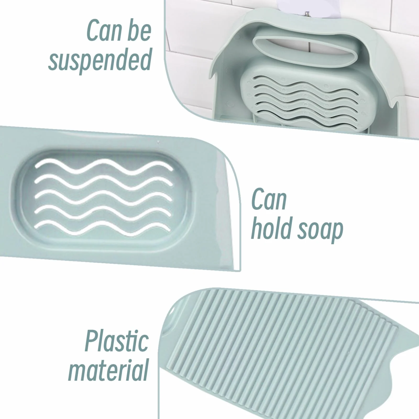 ASSE per Lavare ASSE per Lavare Addensare Antiscivolo per a Mano i Vestiti per in plastica Leggera con Supporto Scrub per bucato Portatile per casa e dormitorio per Feste