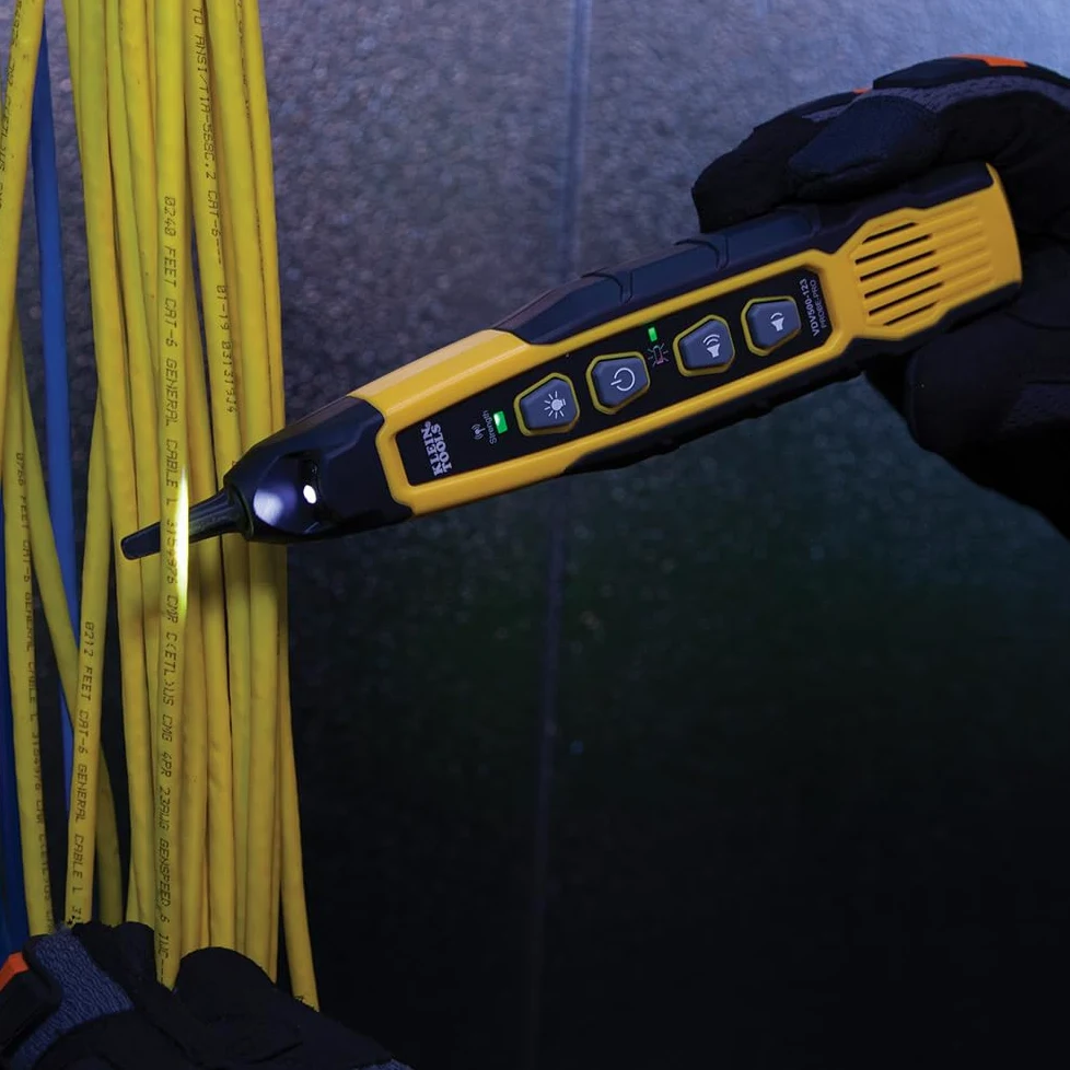 Klein Tools VDV500-123 | Sonda Di Tracciamento Probe PRO | Traccia Fili Non Attivi | Illuminazione Integrata | Jack Cuffie 3,5 Mm