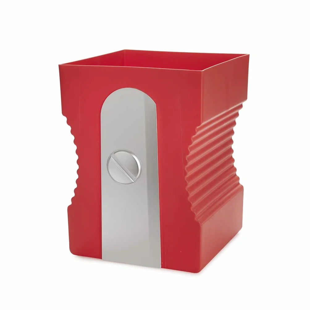 Balvi Cestino Carta Sharpener Colore Rosso Cestino a Forma di temperamatite Plastica ABS/PP 29cm