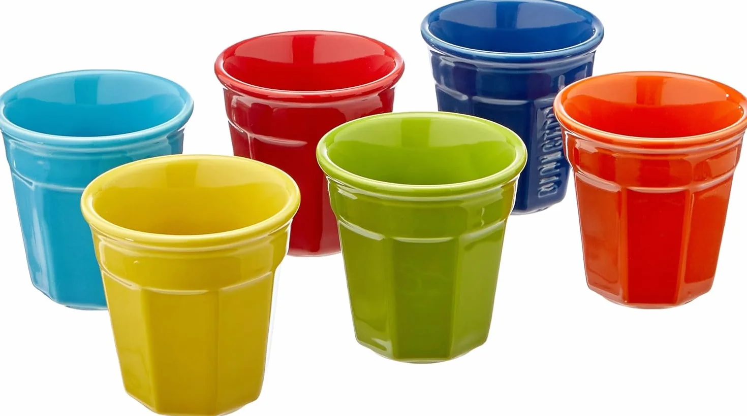 Bialetti Bicchierini Set 6 Porcellana Multicolor