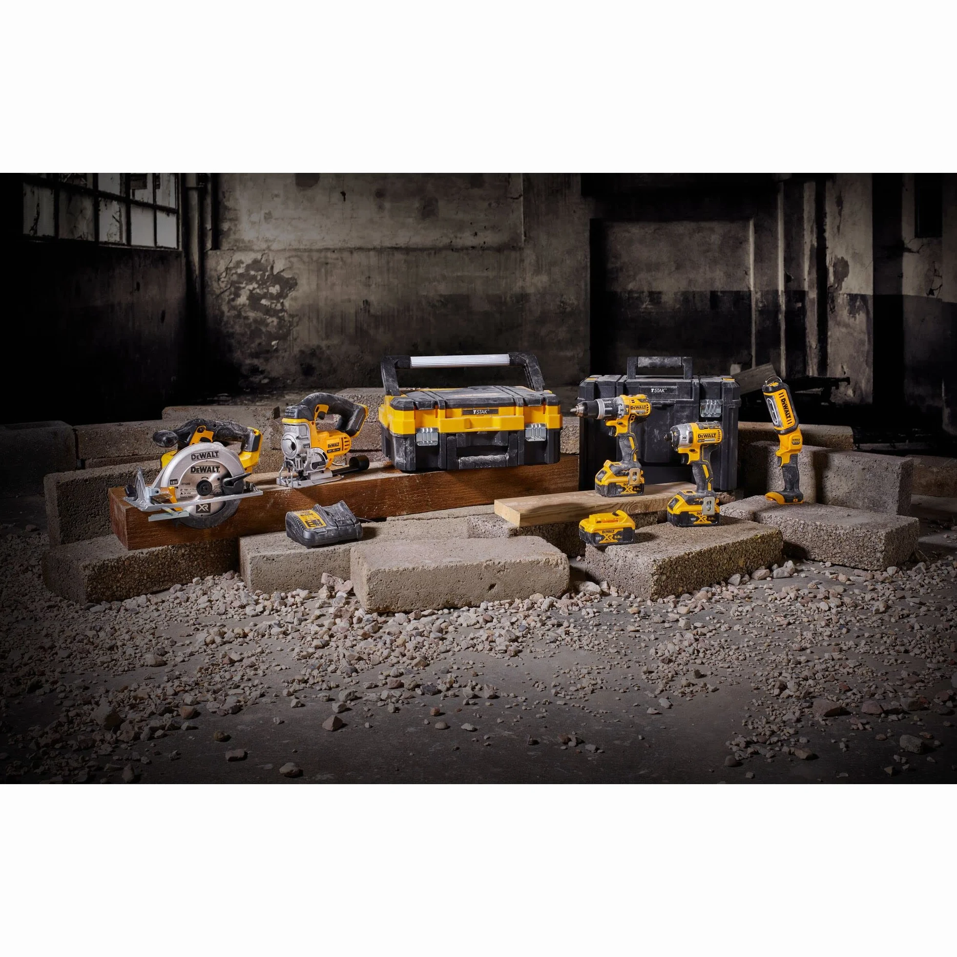 DeWalt DCK551P3T-QW Kit attrezzi 18 V Giallo Nero