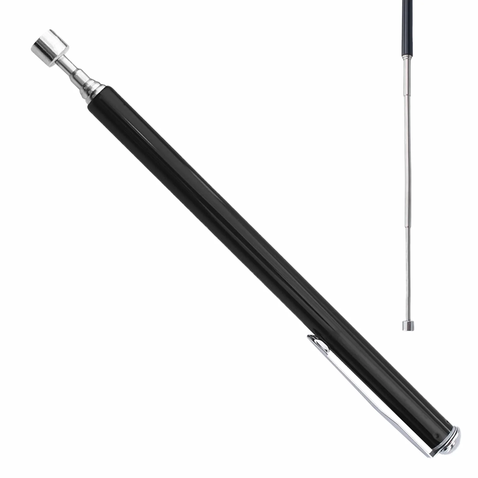 1 Pezzi Calamita Telescopica,Acciaio Inossidabile Calamita Telescopica,Asta Telescopica Magnetica,Strumento Magnetico per Pickup,per Chiavi,Monete,Viti,Penne e Oggetti Metallici,Fino a 62 cm