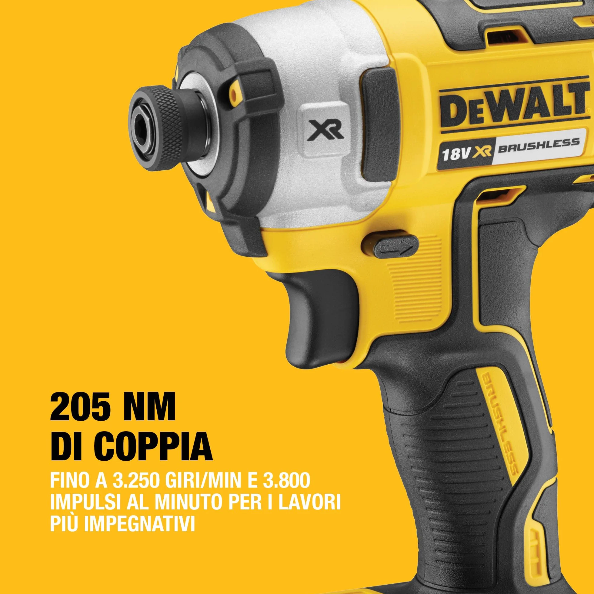 DEWALT - Kit Doppio 18V XR Brushless – Include Trapano a Percussione Brushless, Avvitatore a Impulsi, Valigetta, Caricabatterie Multivoltaggio e 2 Batterie XR da 5Ah, DCK266P2-QW