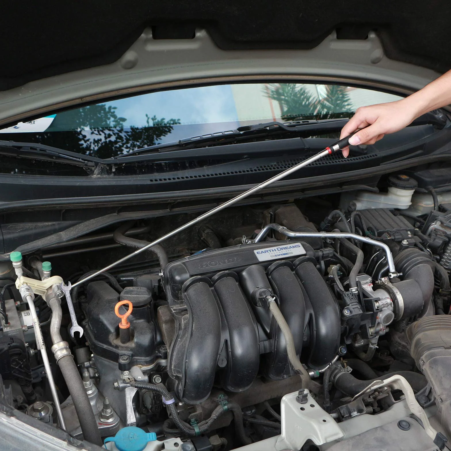 Strumento Magnetico per Pickup - 16 LB Bastone Telescopico in Acciaio Inossidabile Estende da 18 cm a 80 cm, Strumento di Raccolta Magnetico Telescopico per Recupero di Oggetti Metallici